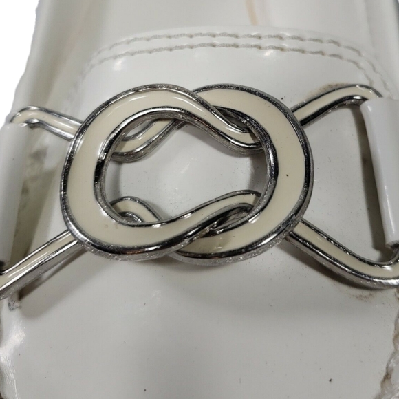 Nine West Crimped Toe Loafers Slip-On Ballet Shoes, Infinity Loop Buckle - Picture 5 of 10